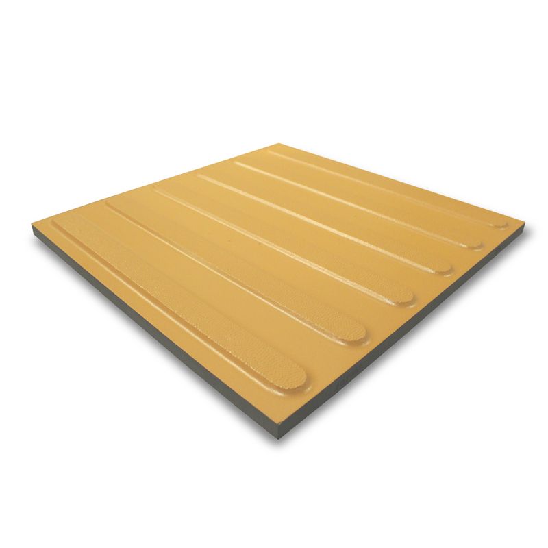 Taktile keramiske fliser med ribber - Oransje/lysebrun 40*40 cm