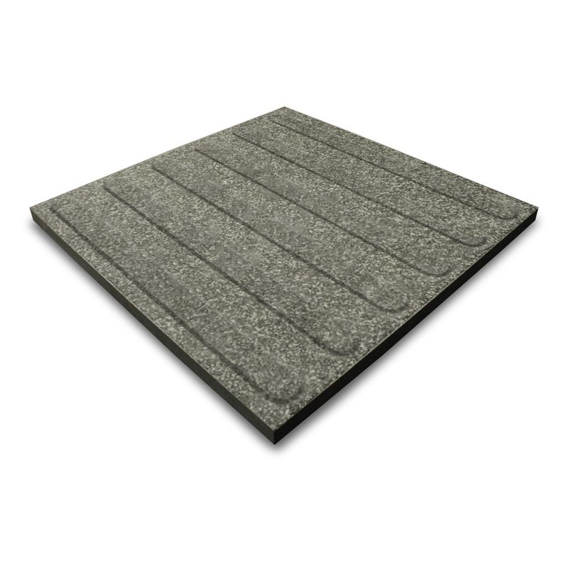 Taktile keramiske fliser med ribber – Hvit/grå spettet, 40*40 cm