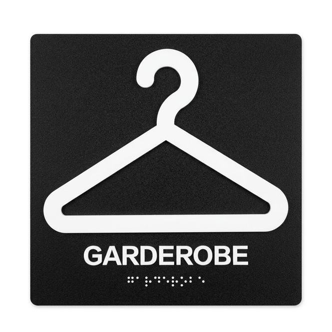 Hovedbilde Taktile skilt - Garderobe