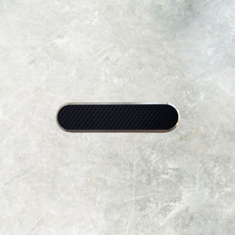 Taktile ribber i stål med ilegg - 13cm med lim. Velg variant.