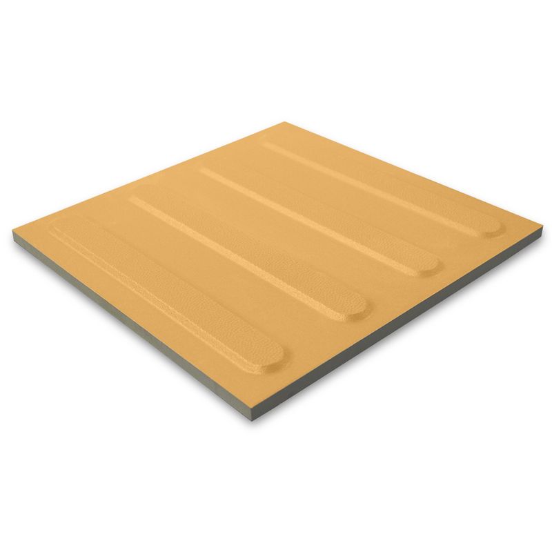 Taktile keramiske fliser med ribber - Oransje/lysebrun 30*30 cm